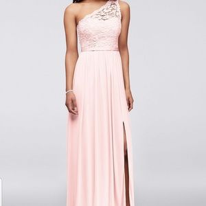 David's Bridal Bridesmaid Dress in Wine